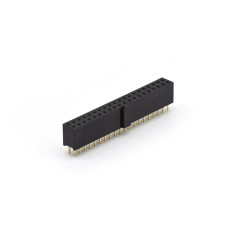 Pitch 2.54mm 180 双排 DIP Y型排母 H8.5W6.0 PC 3.2带凸